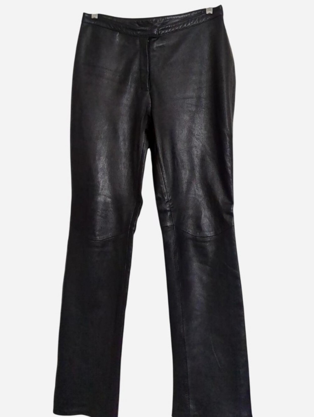 🔥VTG Express Genuine Leather High-Waist Straight Leg Pants - Size 3/4